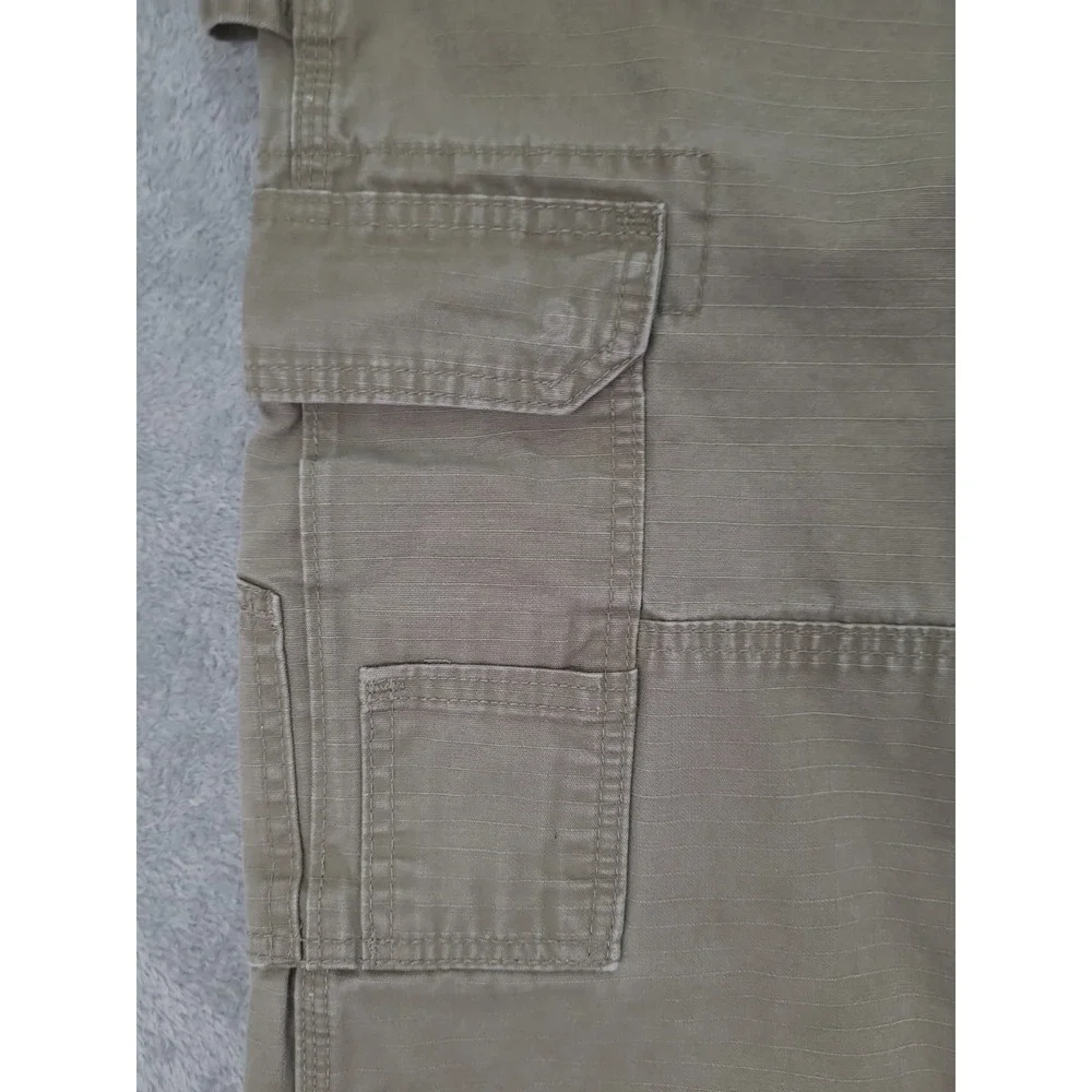 Wrangler Riggs Cargo Pants Mens‎ 38x32 Brown Ripstop Rugged Outdoor Workwear